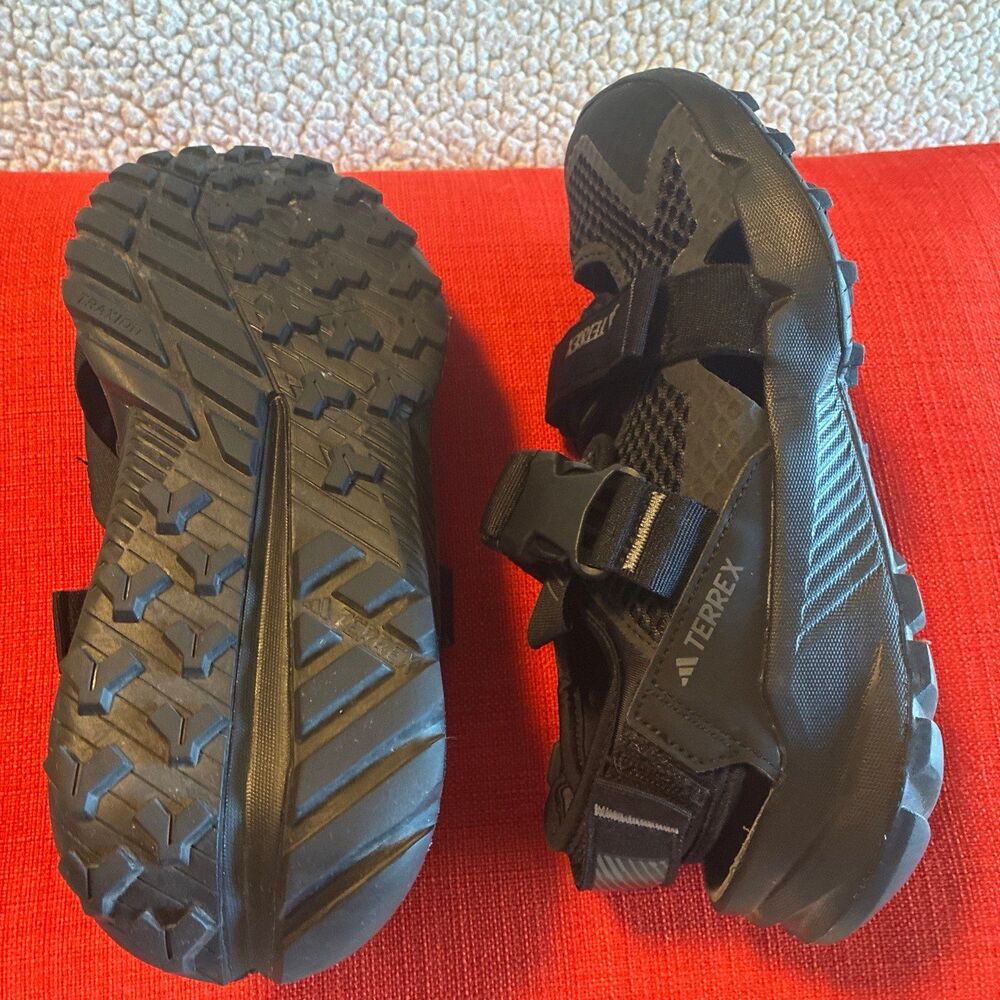Adidas Terrex Hydroterra AT Sandals Core Black Gray  Men Size 6 - Picture 9 of 9